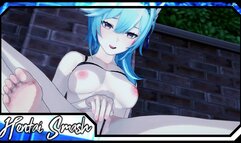 Eula Fingering herself and having a Squirting Orgasm - Genshin Impact Hentai