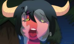 DEMON GIRL! SUCKS YOUR PENIS! ANIMATION DEMON Girl Hot Penis Sucking