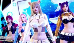 [MMD] BlackPink - Icecream KDA Ahri Akali Kaisa Seraphine Sexy Kpop Dance