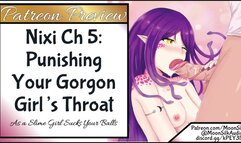 Patreon Preview: Nixi CH 5: using your Gorgon Girl's Throat!