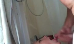 Hot girl facial in shower