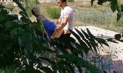 Couple caught having sex in a public park