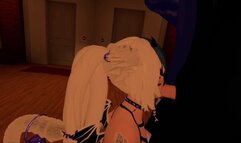 Giving him his first VR Blowjob