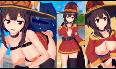 [Hentai Game Koikatsu! ]Have sex with Big tits KonoSuba Megumin.3DCG Erotic Anime Video.