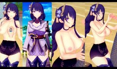 [Hentai Game Koikatsu! ]Have sex with Big tits Genshin Impact Raiden Shogun.3DCG Erotic Anime Video.