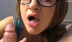 Girlfriend Sensual Sucking Dick after Watching Porn - POV