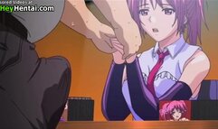 Hentai sexy college girl in stockings gets creamed