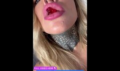 Your giantess Ashley has a sexual session with her tiny gummy bears (vore, pussy, ass)