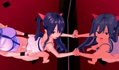 FUTA FAIRY TAIL LUCY X Wendy Marvell (3D HENTAI)