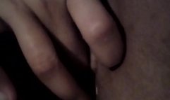 Hot teen masturbating her creamy pussy