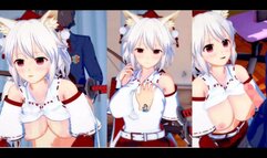 [Hentai Game Koikatsu! ]Have sex with Touhou Big tits Momiji Inubashiri. 3DCG Erotic Anime Video.