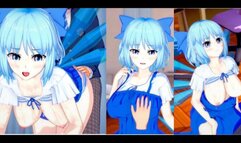 [Hentai Game Koikatsu! ]Have sex with Touhou Big tits Cirno. 3DCG Erotic Anime Video.