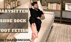 Gay Foot fetish babysitter - shoe sock foot