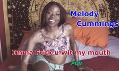 Melody Cummings Sucks cock and gets cum blasted