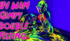 UV Wet and Messy Gimpy Double Fisting 4K with Patricia @mazmorbidfetish #fisting