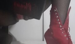 Kneel and Worship Mistress Boots