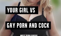 Your girl vs gay porn & cock MP4 VERSION