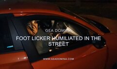 GEA DOMINA - FOOT LICKER HUMILIATED IN THE STREET