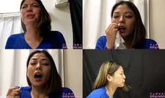 Saryu Usui - CLOSE-UP of Japanese cute girl SNEEZING sneez-16 - wmv