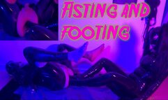 Fisting and a Footing with Patricia @mazmorbidfetish #fisting