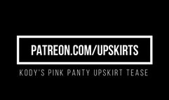 Kody's Pink Panty Upskirt Tease