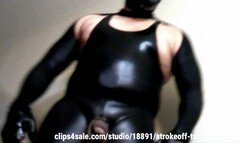 Leather Latex Gas Mask Tease