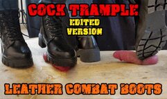 Crushing his Cock in Combat Boots Black Leather - CBT Bootjob with TamyStarly - (Edited Version) - Heeljob, Ballbusting, Femdom, Shoejob, Ball Stomping, Foot Fetish Domination, Footjob, Cock Board, Crush