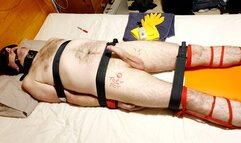 Rubber gloves edging, polishing and post orgasm torment 2-BBW bondage,BBW domination,amateur,naked man tied up,man in bondage,male bondage,bound and gagged man,backboard,strapped down