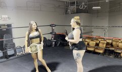 Barefoot Big Booty Wrestler Pins Champion!