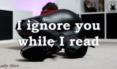 Ich ignoriere dich während ich lese - I ignore you while I read