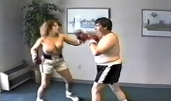 Punched Out, Knocked Down, Smothered In Big Tits-Dawn vs Mike