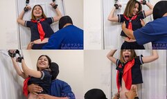 Saryuu Usui - SOFTCORE TICKLING Japanese beauty in school uniform cosplay tied to the door (MF TICKLING) (Saryuu’s TICKLING part3) TIC-258-3