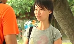 Hot Asian lesbian takes a chance with guy