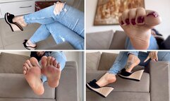 Big and sexy feet - Goddess Grazi (MP4-HD 1080p)