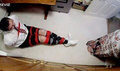 Man kept bound and gagged in adult school uniform in room-main cam-BBW domination,BBW bondage,male bondage,man in bondage,amateur,school uniform,schoolboy,gay bondage,argyle socks,rope bondage,man tied up,bound and gagged man,plimsolls,struggling,