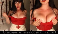 You're so hard and horny for Nurse Jasmine - Sexy JOI