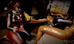 Harley Queen & Bat Girl: Part 1 - Footplay and Spanking