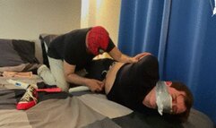 ALEXBYFOOT IN HOGTIED WITH DUCT TAPE