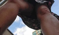 Avi Latina MILF giantess unaware Towers over you and buildings upskirt pov searches through her purse and walks around unaware there's a tiny man under her feet suffering from the shrinking virus she finally notices him when she almost steps on him puts h