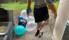 outdoors balloon popping