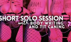 Short Solo Session: Tolerance Training with Tit Caning