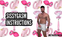 Sissygasm instruction