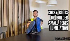 Builder boots up small penis humiliation