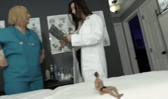 Tiny Man Gets Dominated In Medical Exam By Doctor Indica Jane & Nurse Kate England (HD 1080p MP4)