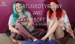 Lucky Guy Gets a Double Footjob from TicklesSoftSoles & ShortLivedTyranny
