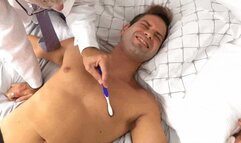 Creepy Doctor's Covid Tickling Test in Bondage - Nicky Rebel - Richard Lennox - Manpuppy - WMV 720