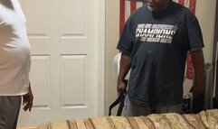 Black guy gets a hard belt spanking for not making the bed part 11