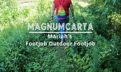 Mariah's Outdoor Footjob