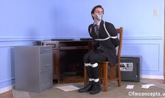 Jr Exec Shawn Hayes Is Chair Bound At The Office And Then Struggles On The Floor! 4k Version