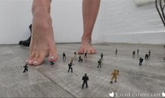 Eating Your Army: Giantess Cali Logan devours, crushes and foot teases all your tiny men (hd)